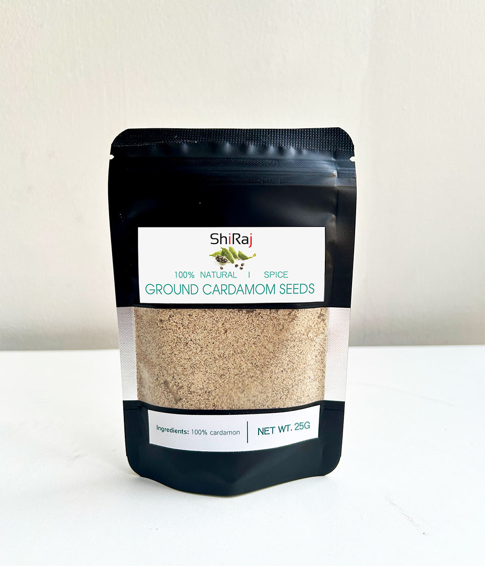 Premium Pure Ground Green Cardamom Seeds – 100% Natural Freshly Ground Spices /Coarse Ground Powder
