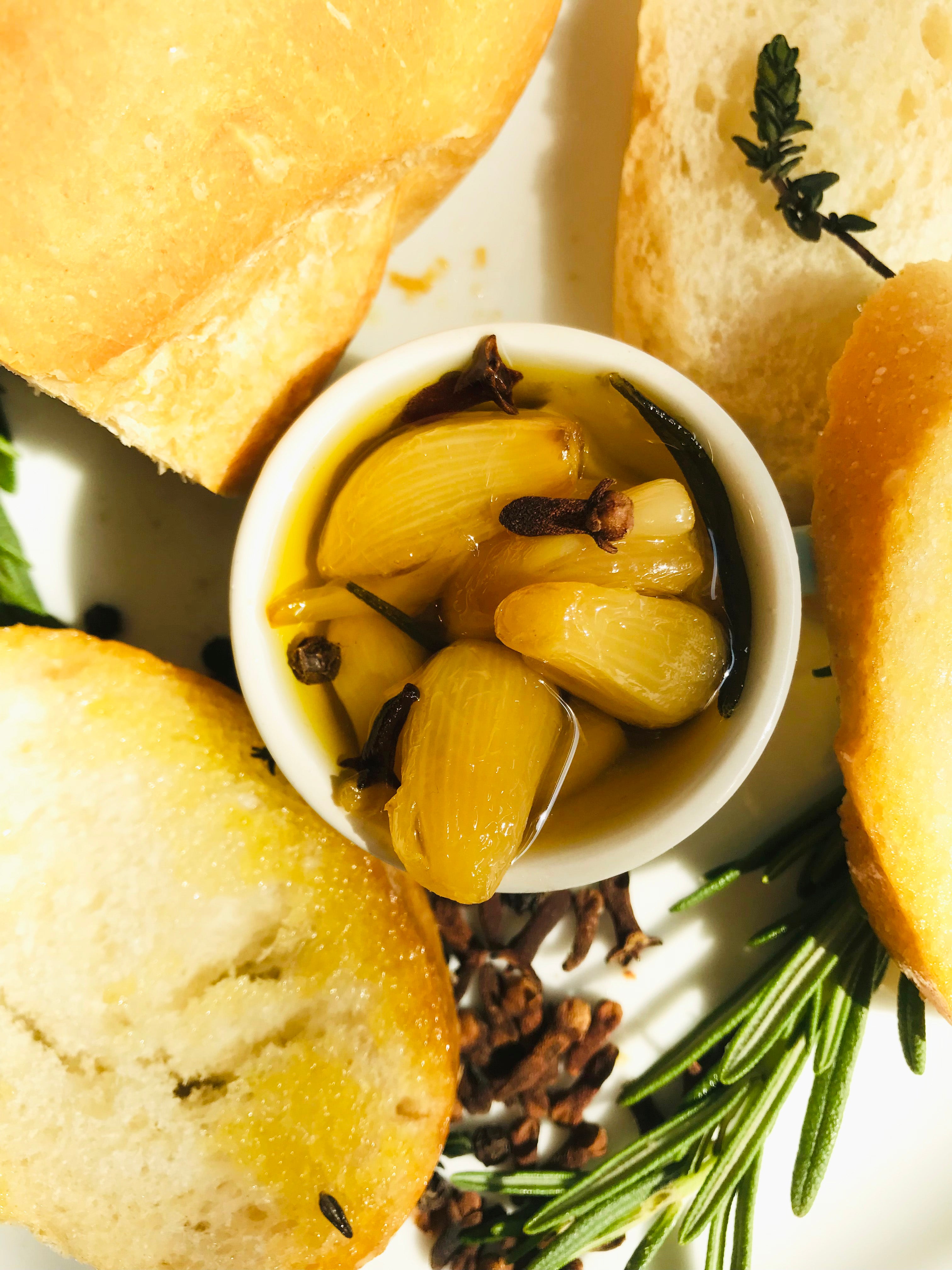 Garlic Confit in Ghee & Extra Virgin Olive Oil slow-cooker  NO Vegetable OIL
