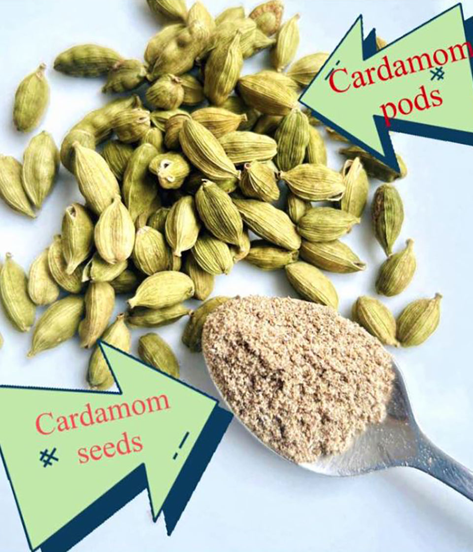 Premium Pure Ground Green Cardamom Seeds – 100% Natural Freshly Ground Spices /Coarse Ground Powder
