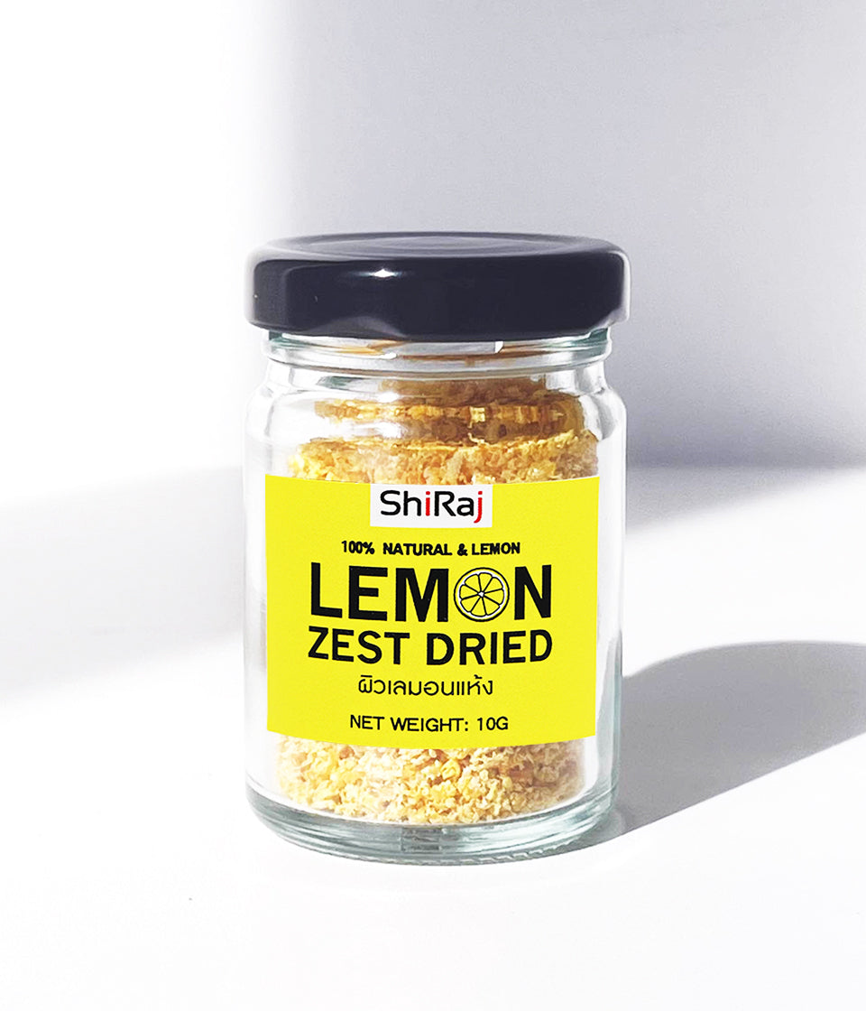 [Freshly Homemade] Premium Dried Lemon Zest 100% | Pure Citrus Peel (No Pith) | 10g Glass Jar